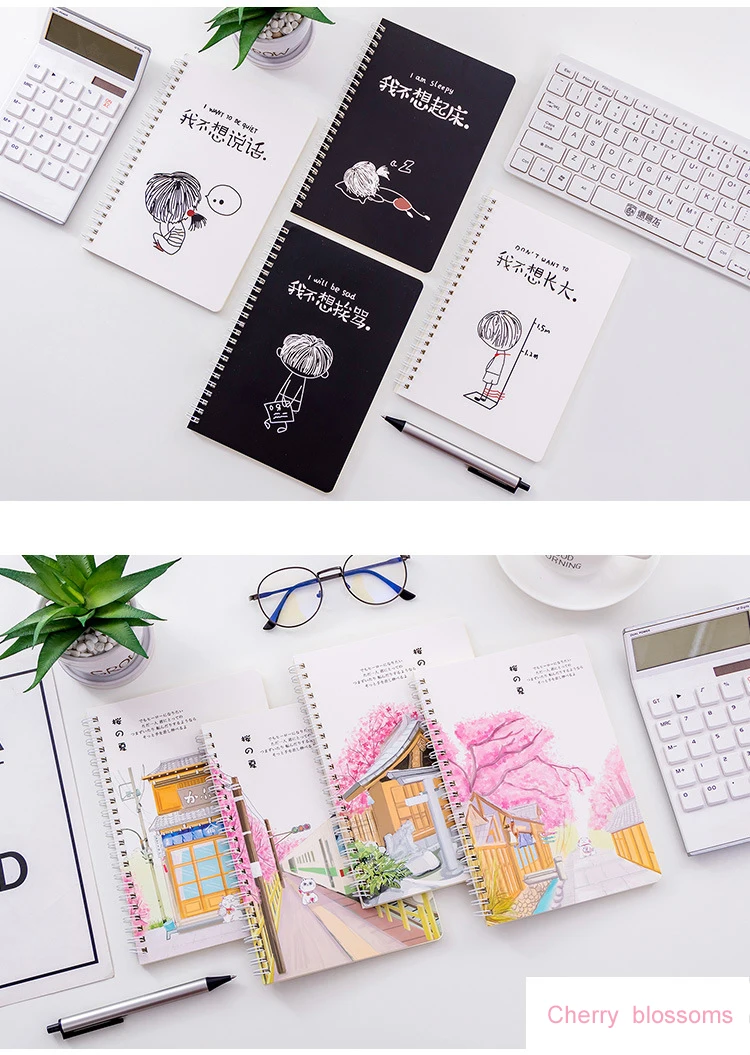 A5 рулон блокнота бумажный Еженедельный планировщик журнал блокноты Sketchbook Agenda Traveler Diary 120 горизонтальная линия внутренняя страница блокнот s