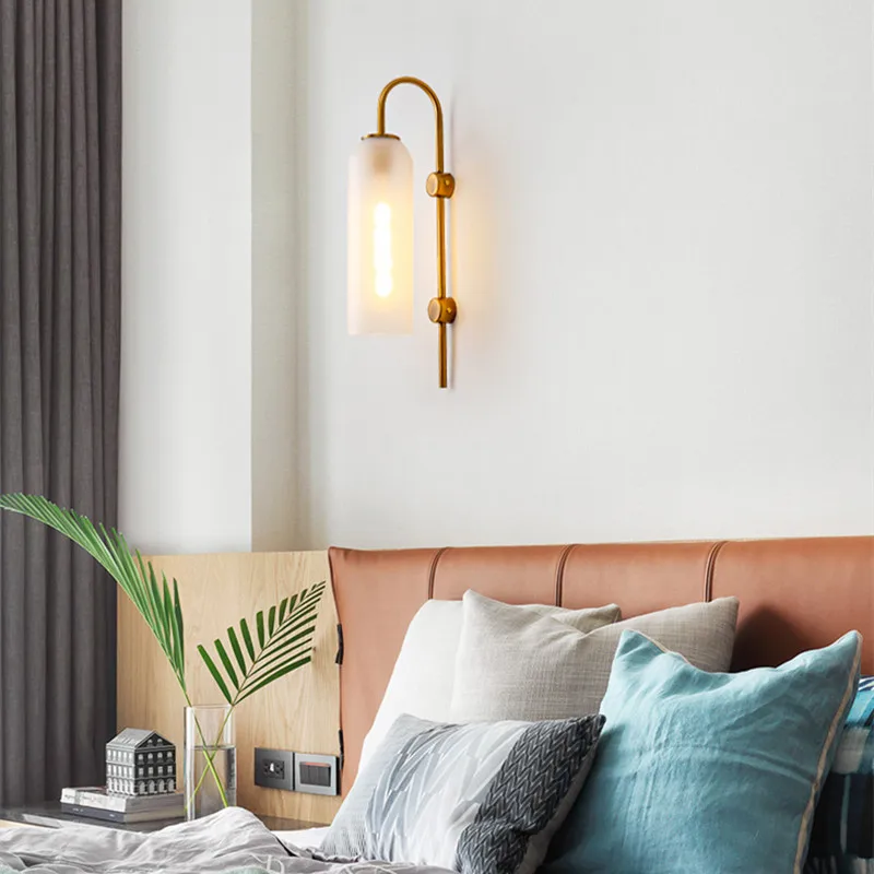 Настенный светильник в скандинавском стиле дизайнерские синие светодиодные