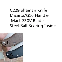 jufule shaman c229 micarta g10 handle mark s30v blade ball bearing contact me pocket survival kitchen camp hunt folding knife