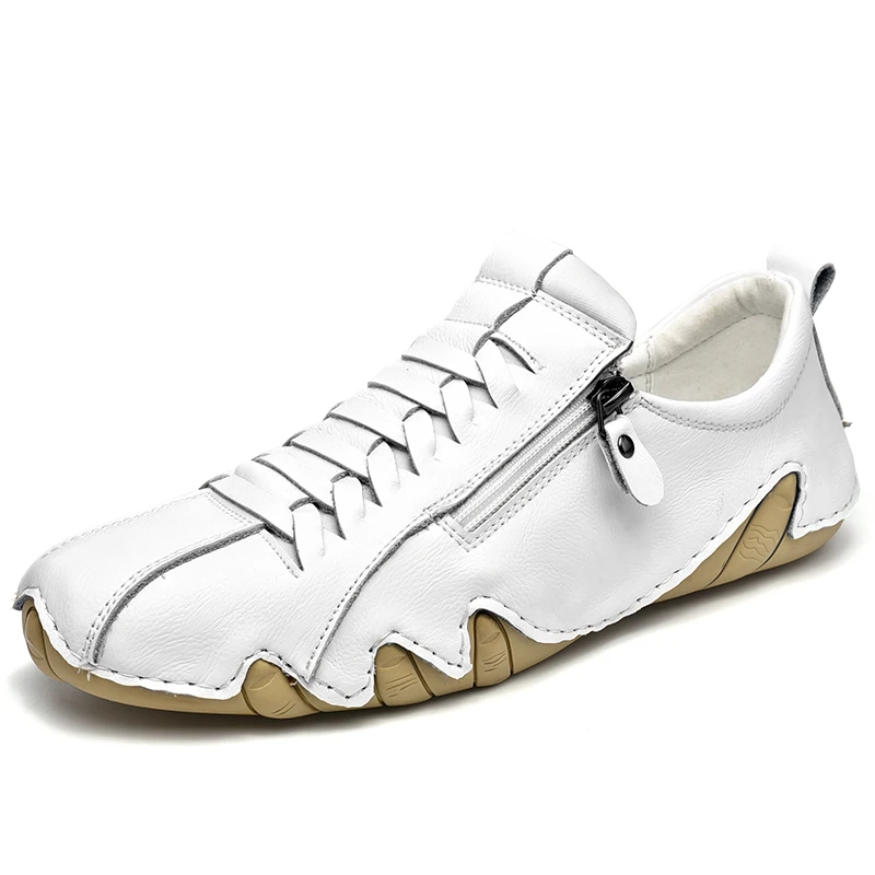 

Genuine Leather Men Casual Shoes Luxury Brand Men's Loafers Moccasins Breathable Slip on Driving Shoes Handmade Men Sneakers