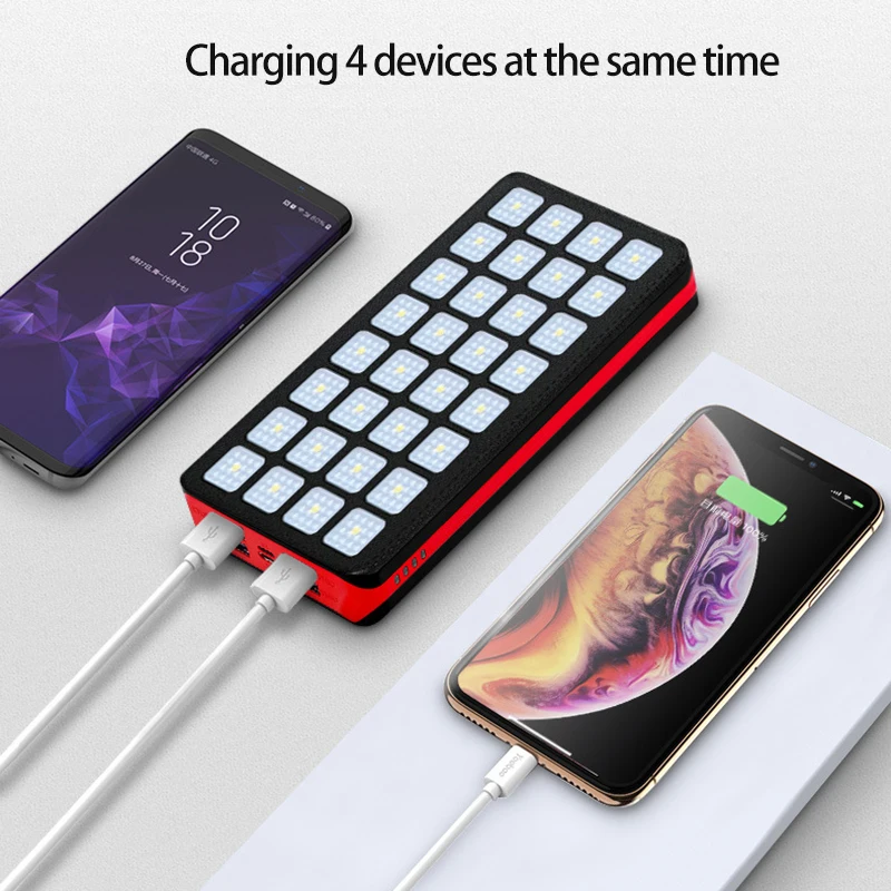 TUOSHIKE 30000mAh power Bank Быстрая зарядка 32 светодиодный внешний аккумулятор зарядное устройство для Iphone 8 XS Xiaomi samsung huawei power bank