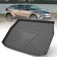 tpe car trunk mats for toyota c hr 2018 2020 rubber cargo liner laser measured waterproof protective pads