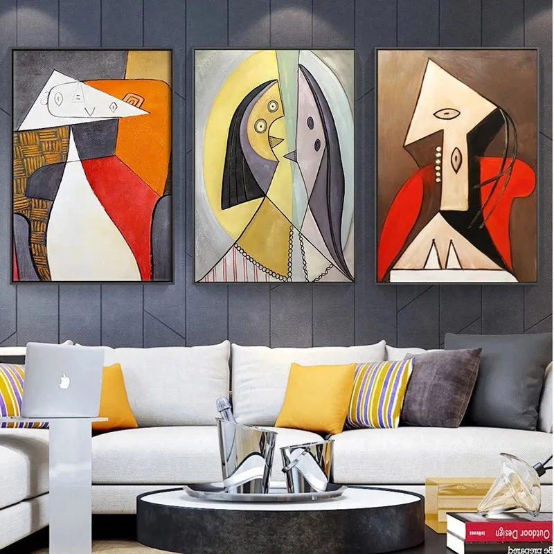 Picasso знаменитые абстрактные картины на холсте современного искусства