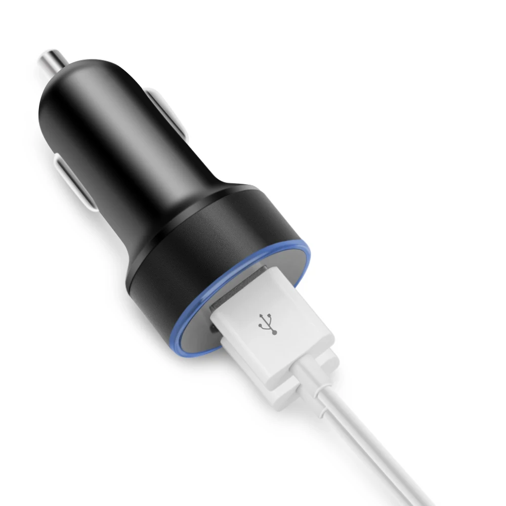 3.1A светодиодный Дисплей устройство для автомобиля с двумя портами USB Зарядное