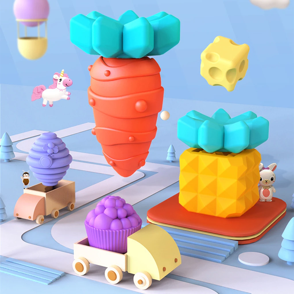 6piece Kids Ball Toys Soft Toy Early Educational Massage for Babies 0-3 Months |
