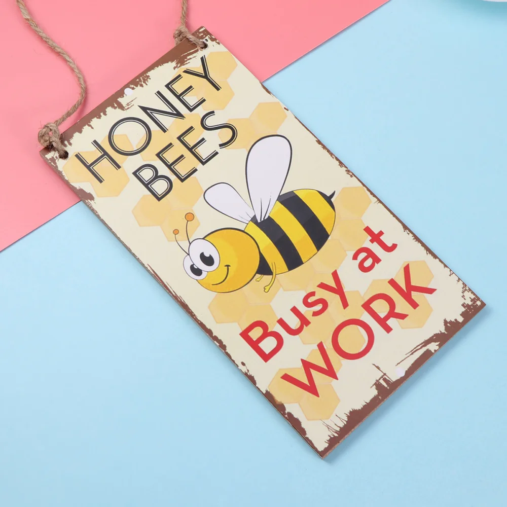 Мёд пчелы занят на работе Новинка смешной лес табличка садовая декоративная