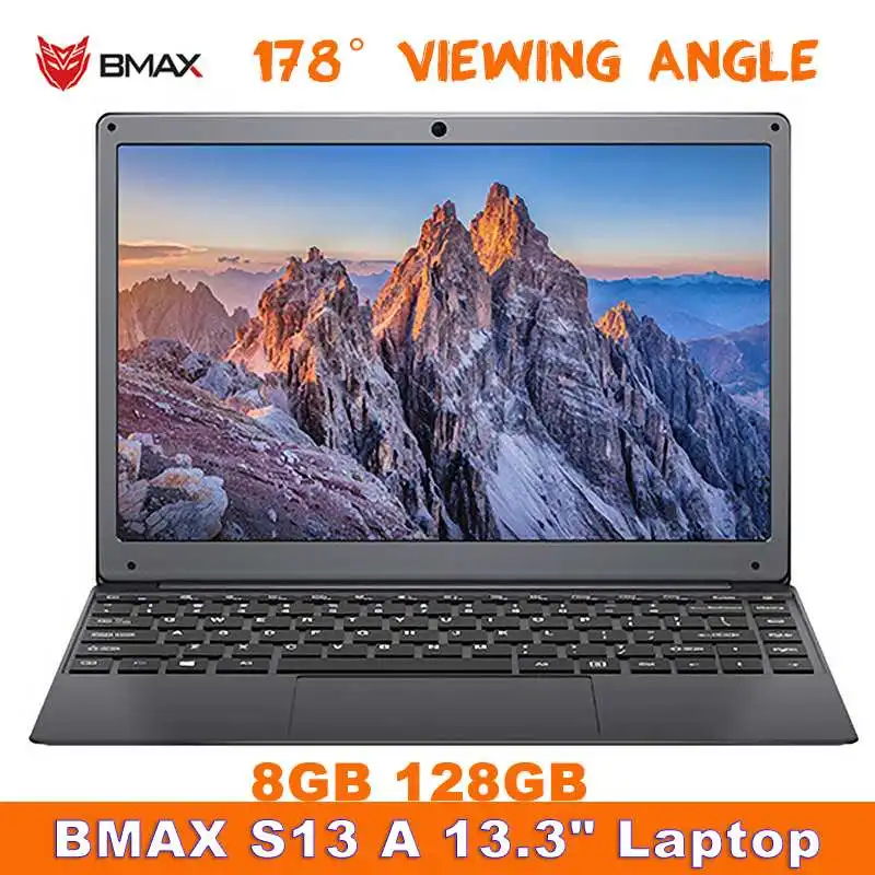 BMAX S13 A Laptop 13.3" Intel N3350 8GB LPDDR4 128GB 1080P IPS Screen 178° Viewing Angle Full Sized Keyboard Notebook | Компьютеры и