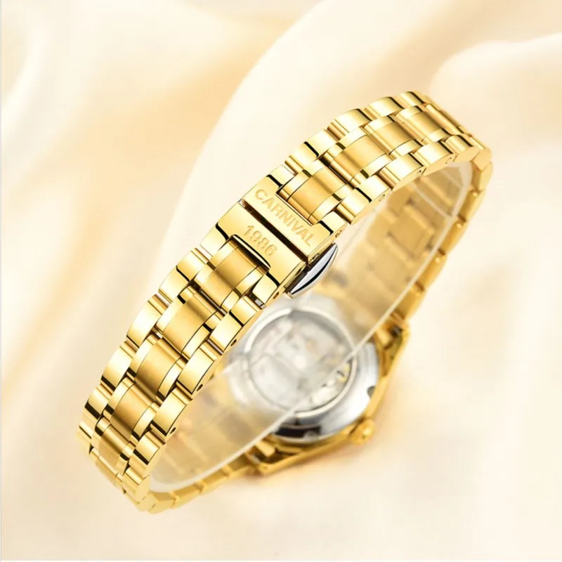 2019 новые модные женские часы люксовый бренд карнавальный Скелет автоматические