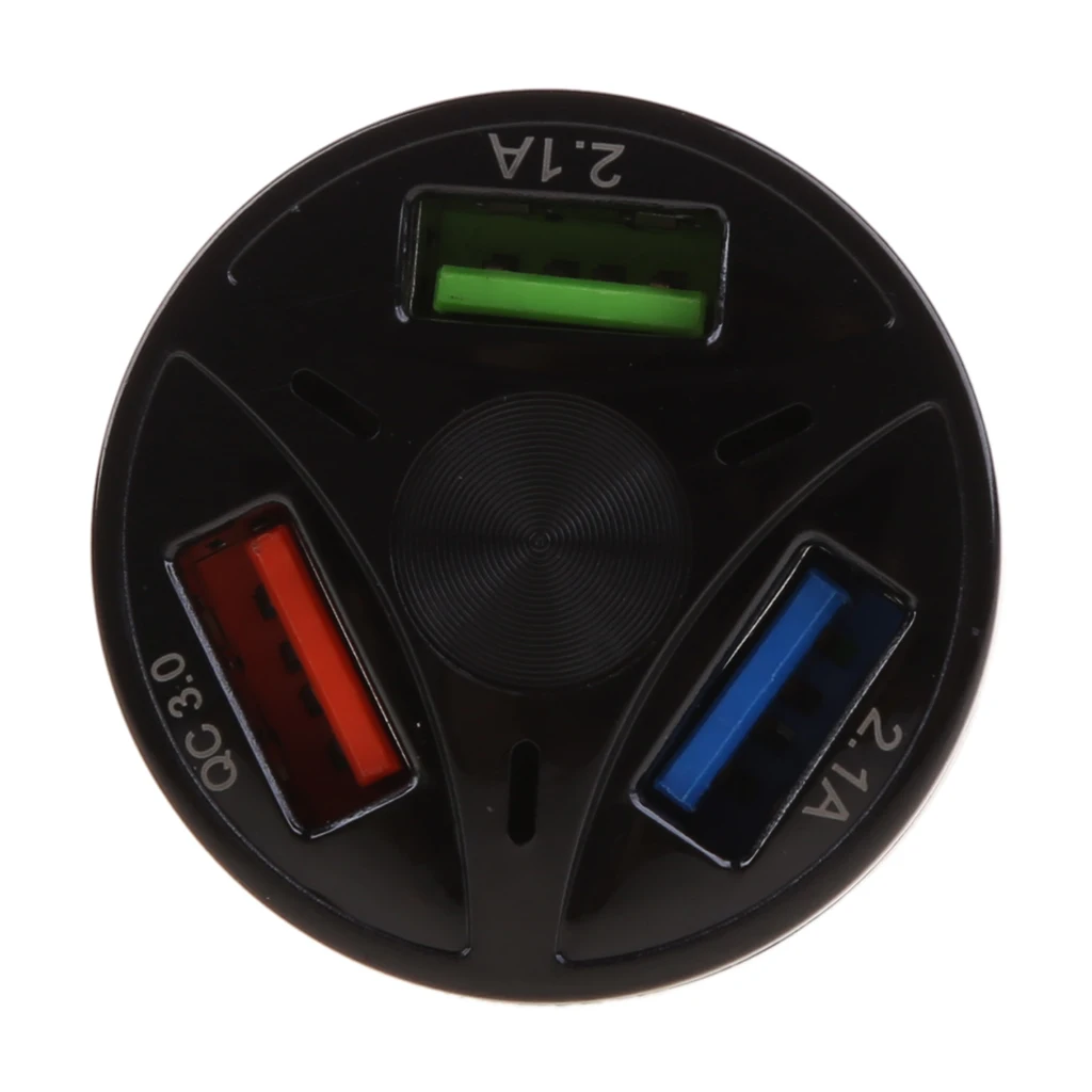 Автомобильное зарядное устройство для прикуривателя 12 В USB QC 3 0 быстрая зарядка