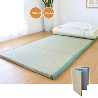 tatami mattress mat rectangle large foldable floor straw mat for yoga sleeping tatami mat flooring folding bed japanese style
