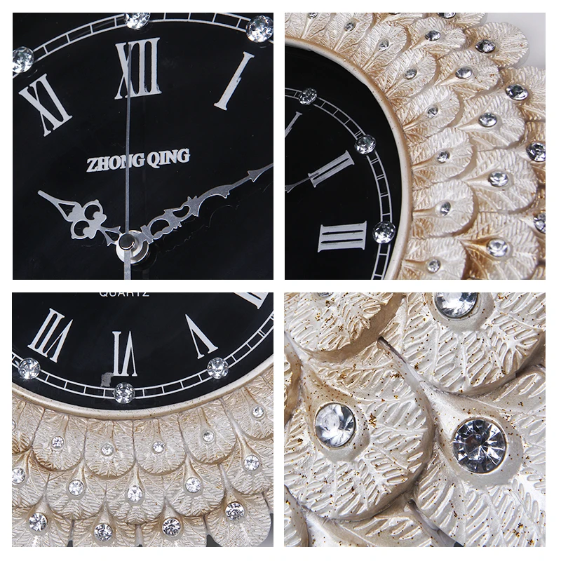 Большие круглые Настенные часы 16 дюймов в стиле ретро для гостиной креативные