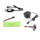 Никель-металлогидридный аккумулятор 4,8 в, 3000 мАч + зарядное устройство 4,8 в для радиоуправляемых игрушек, автомобилей, лодок, пистолетов, резервуаров, перезаряжаемая батарея 4,8 в, никель-металлогидридный Аккумулятор AA