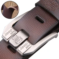 luxury belt for men genuine leather belt metal pin buckle high quality famous brand designer waist strap belts for jeans men