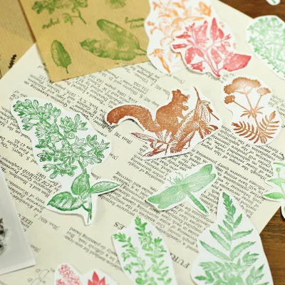 Винтажный стиль сделай сам ретро материал прозрачный штамп офисные