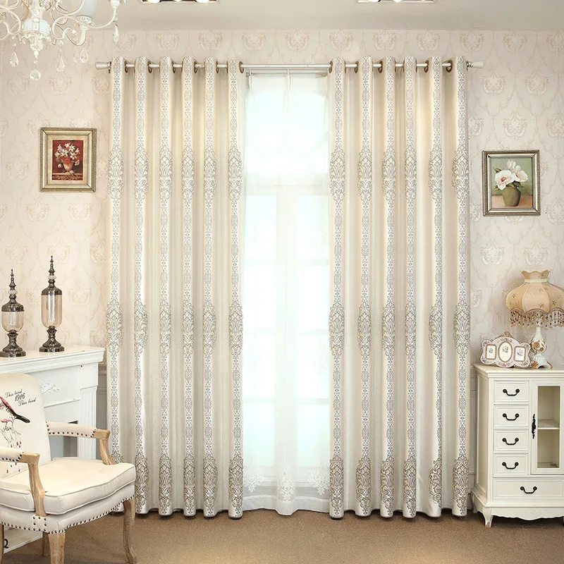 

Modern Simple Pure Color Curtain High-precision Jacquard Shading Curtains for Bedroom Living Room Curtain Classical Decoration