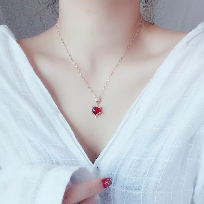 Ожерелье из титановой стали с гальваническим покрытием настоящего золота