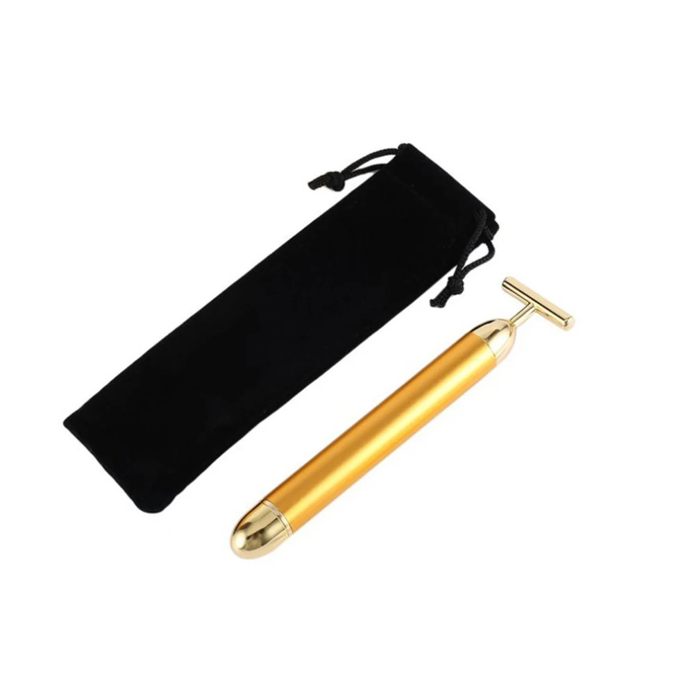 VILECO ролик для похудения лица 24 К золотой цвет вибрации лицевой валик красоты