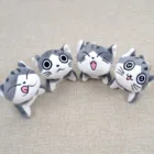 Супер мягкая сидячая Чи кошка брелок плюшевые куклы игрушка Kawaii 9 см мини искусственные животные подвесные игрушки детские подарки на день рождения