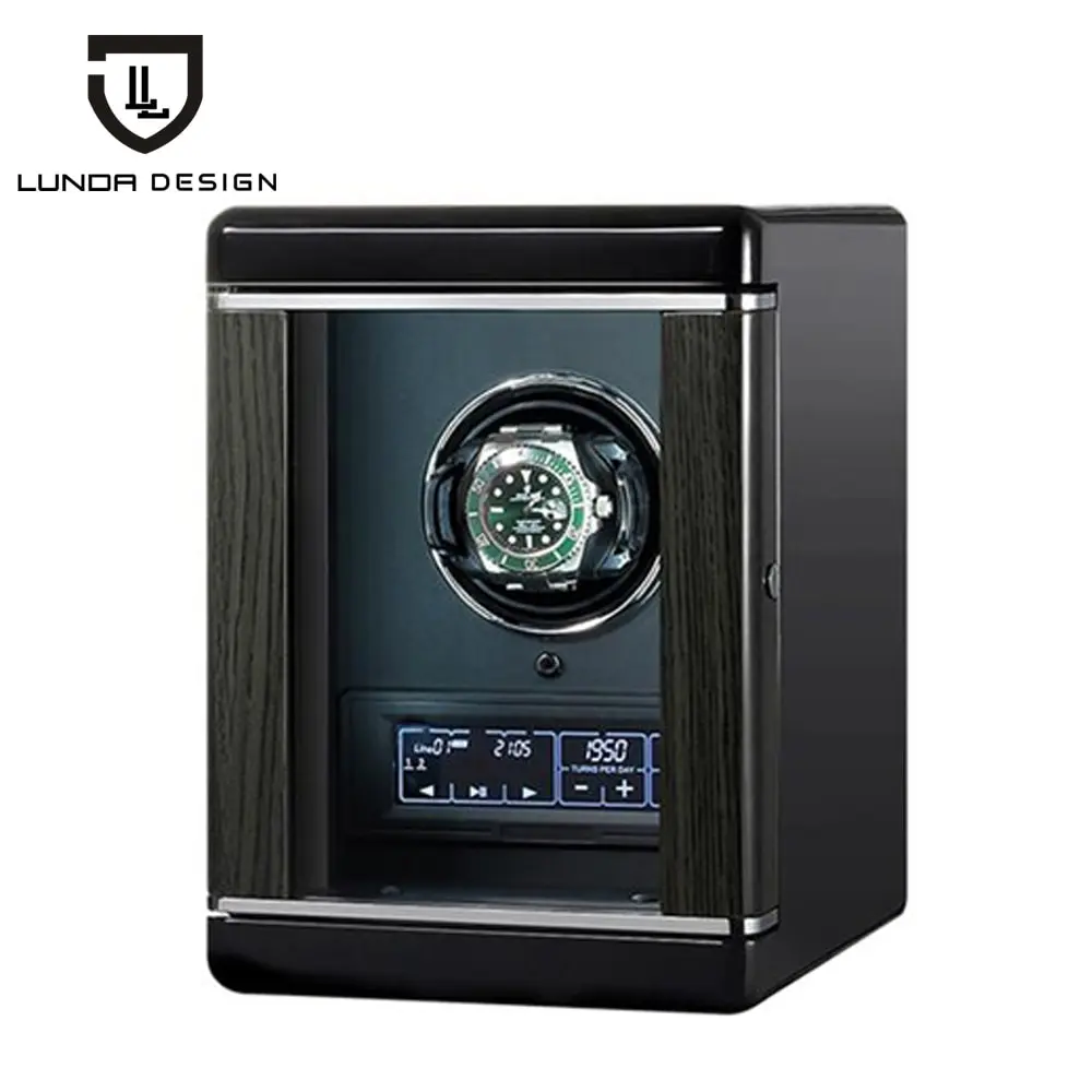 

LUNDA 2019 Fashion Automatic Watch Winder Holder Display for Mechanical Watch Motor Shaker Winding Box High Class Watches Box