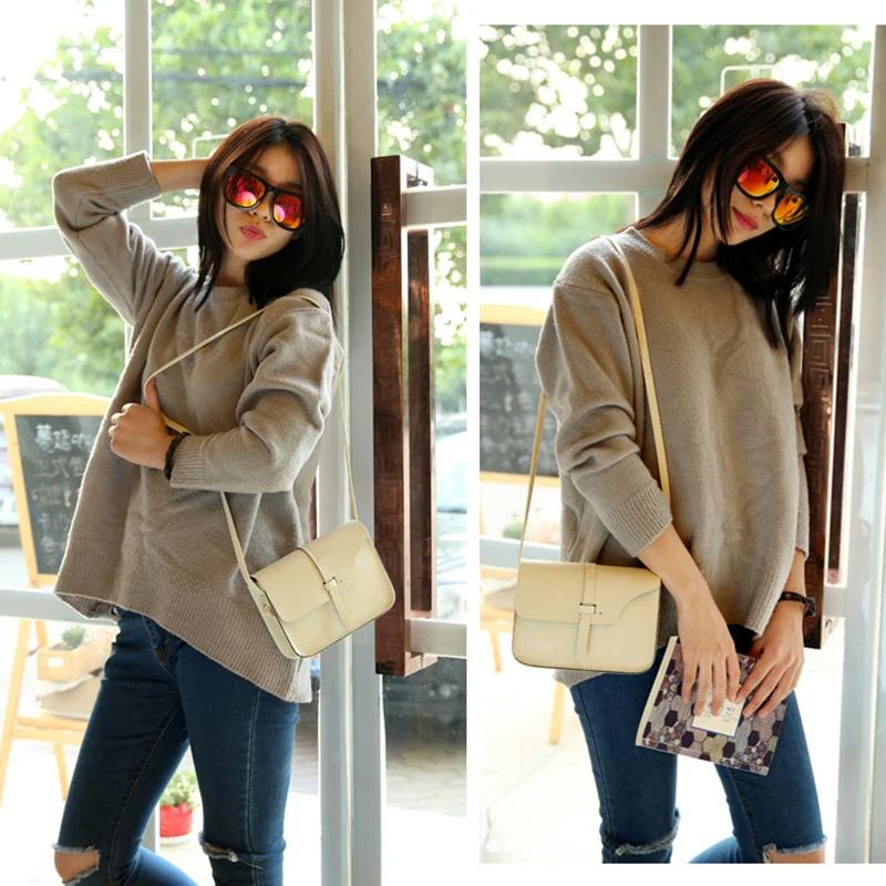 Новая Винтажная женская сумка из лоскутов искусственной кожи стильная через