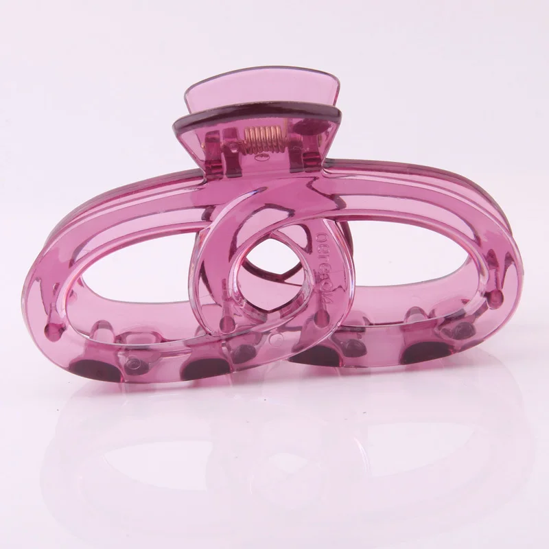 8 5 см прозрачные пластиковые заколки для волос Howllot Out овальные перекрещивающиеся женщин модные однотонные