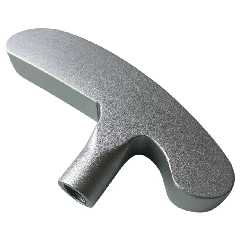 

Zinc Alloy Golf Practice Putter Head Silver Head Double Two-Way for Left/Right Handed Golf Training Tool