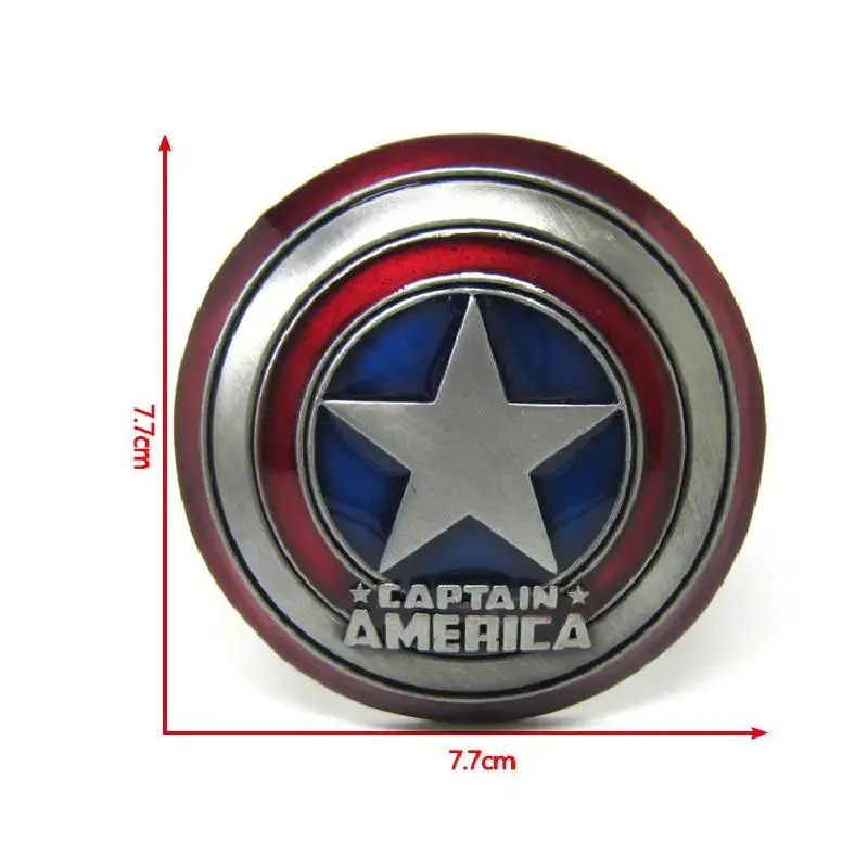 Комикс игрушка супергерой Капитан Америка Щит ремень пряжка 7 см американская