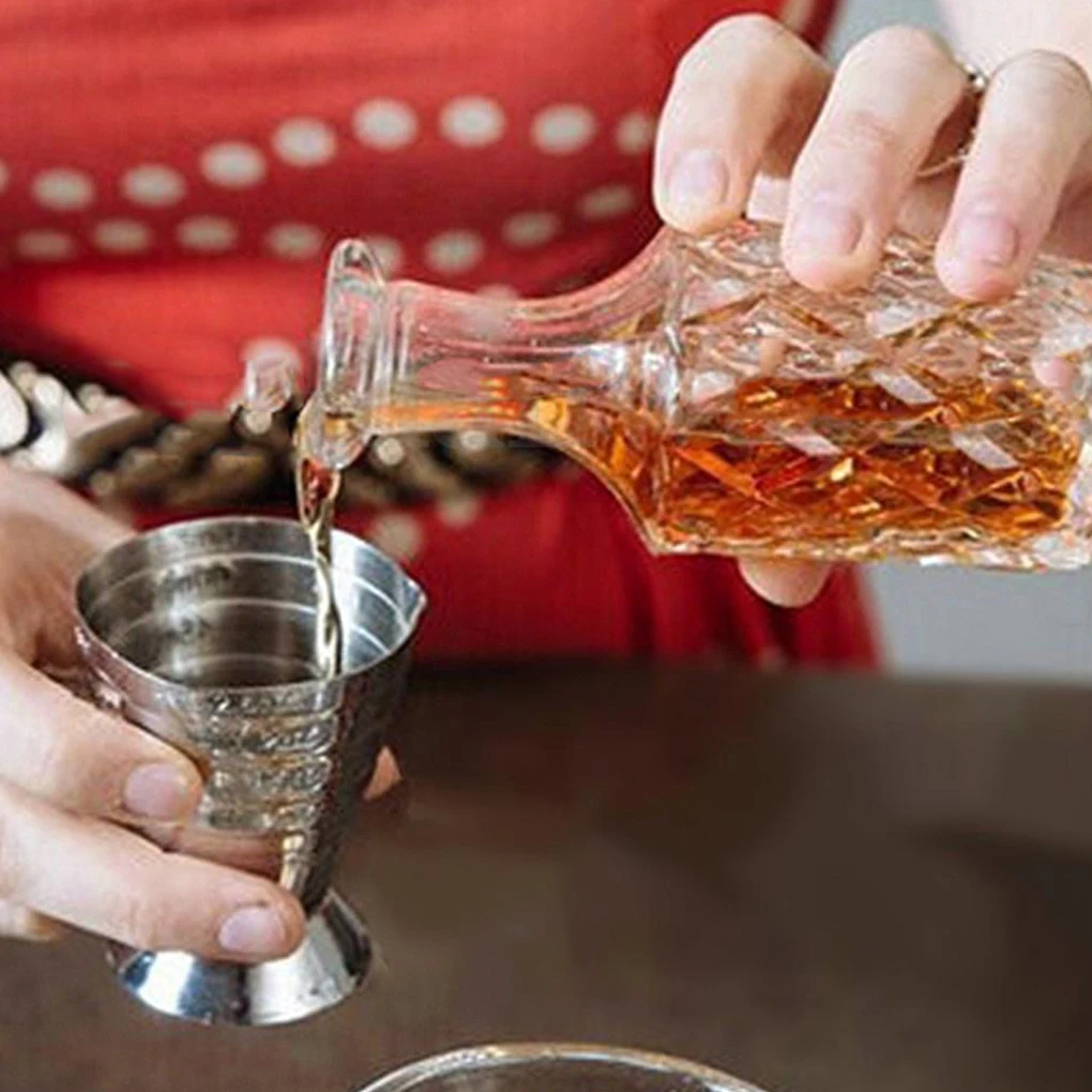 

1PC/2PCS 75ML Stainless Steel Scale Measuring Jigger Cocktail Wine Drink Shaker Pub Bar Cup Drink Mixer Measuring Tool