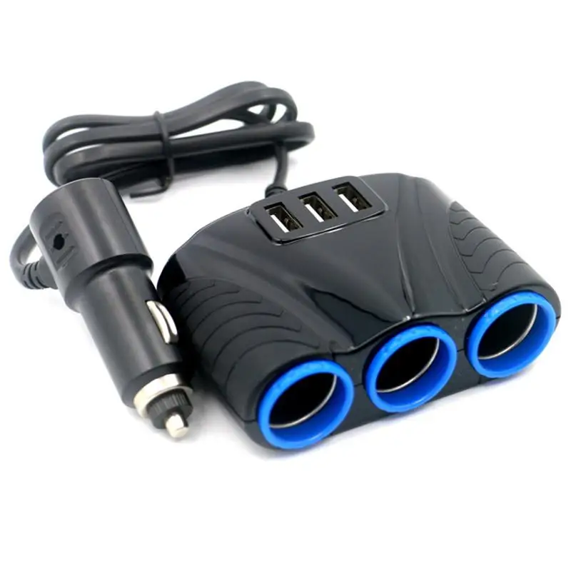 Адаптер прикуривателя несколько портов USB Автомобильное зарядное устройство прикуриватель разветвитель для телефона пылесос автомобильные аксессуары