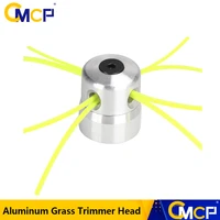cmcp aluminum grass trimmer head with 4 lines brush head lawn mower accessories cutting line head for strimmer replacement