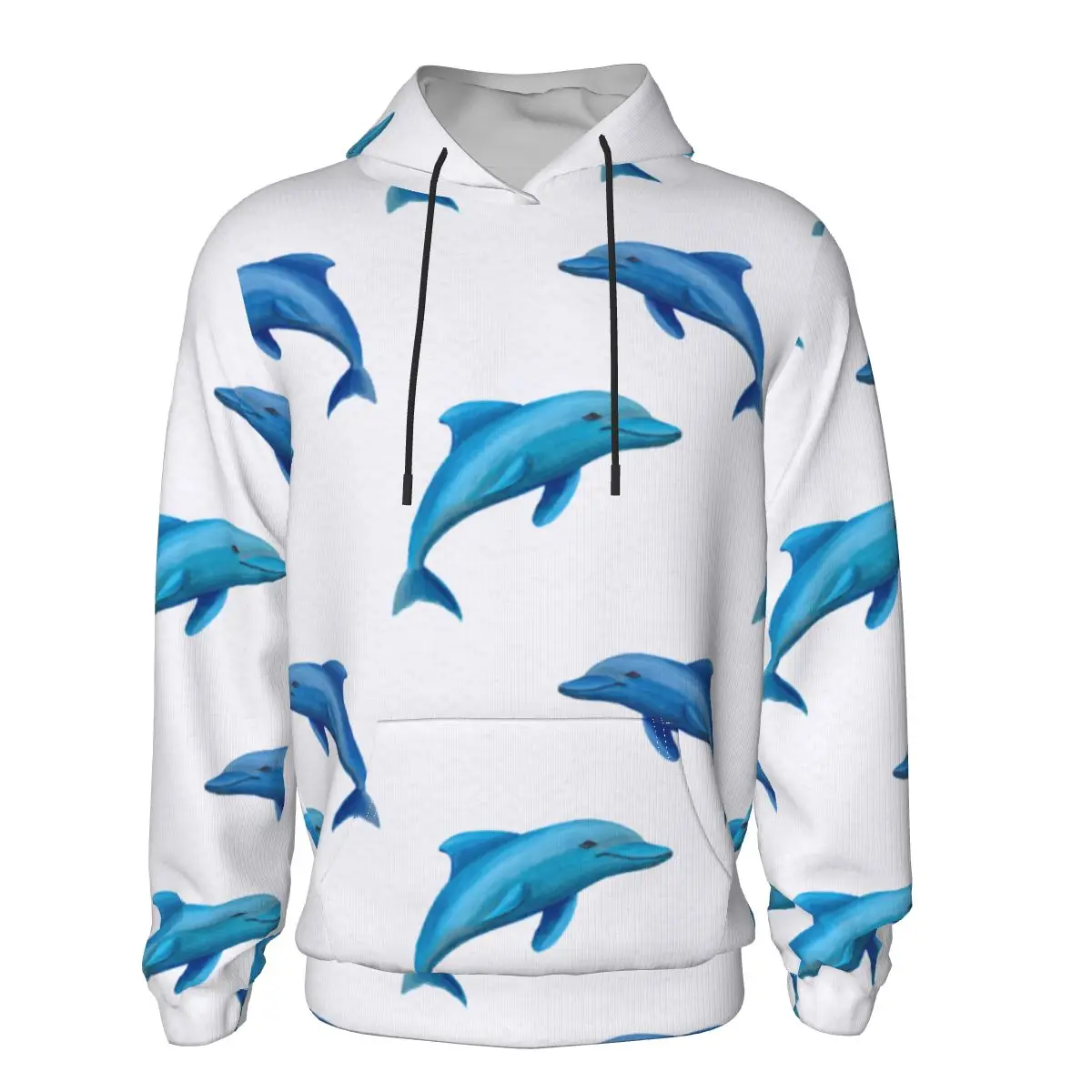 

Одежда для мальчиков и девочек, зимние весенние толстовки, Детская толстовка с голубым дельфином, детская одежда