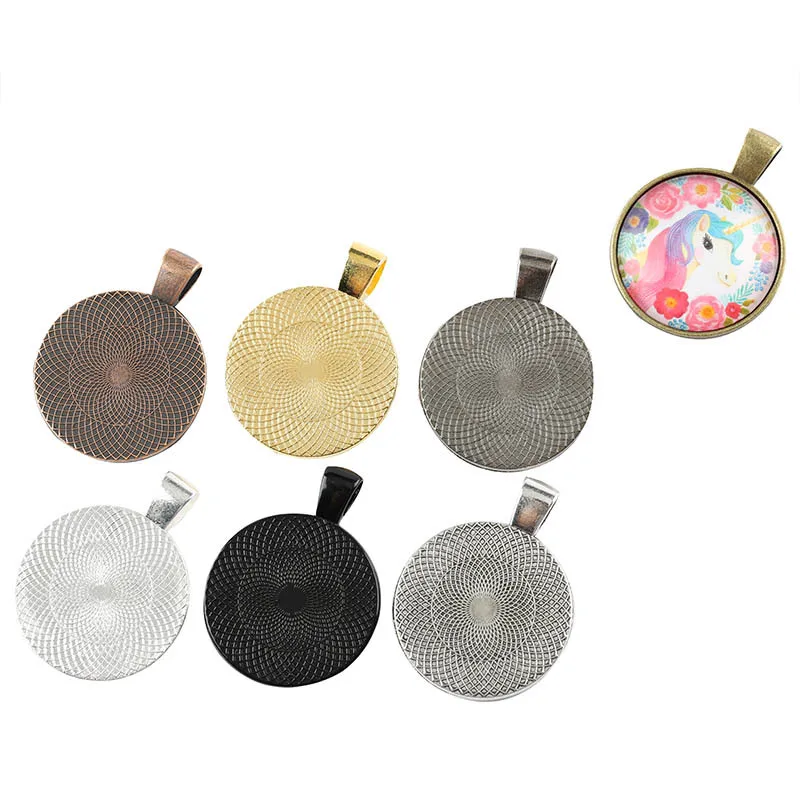 10 шт. внутренняя 20 мм Ожерелье Подвеска Кабошон основа камеи рамка пустые