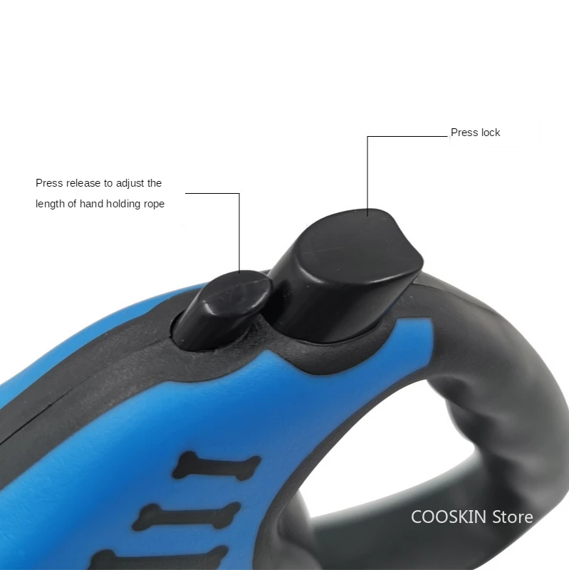 

Exquisite Pet Tractor Pet Dog Automatic Retractable Traction Rope Bone Printing Dog Leash Dog Chain Dog Rope Set