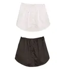 Женская Расклешенная юбка А-силуэта со съемной талией и пуговицами