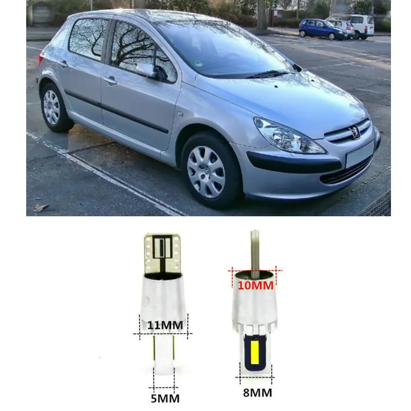 Can bus стоянки светодиодного индикатора светильник лампа для Peugeot 307 206 308 407 207 2008 3008