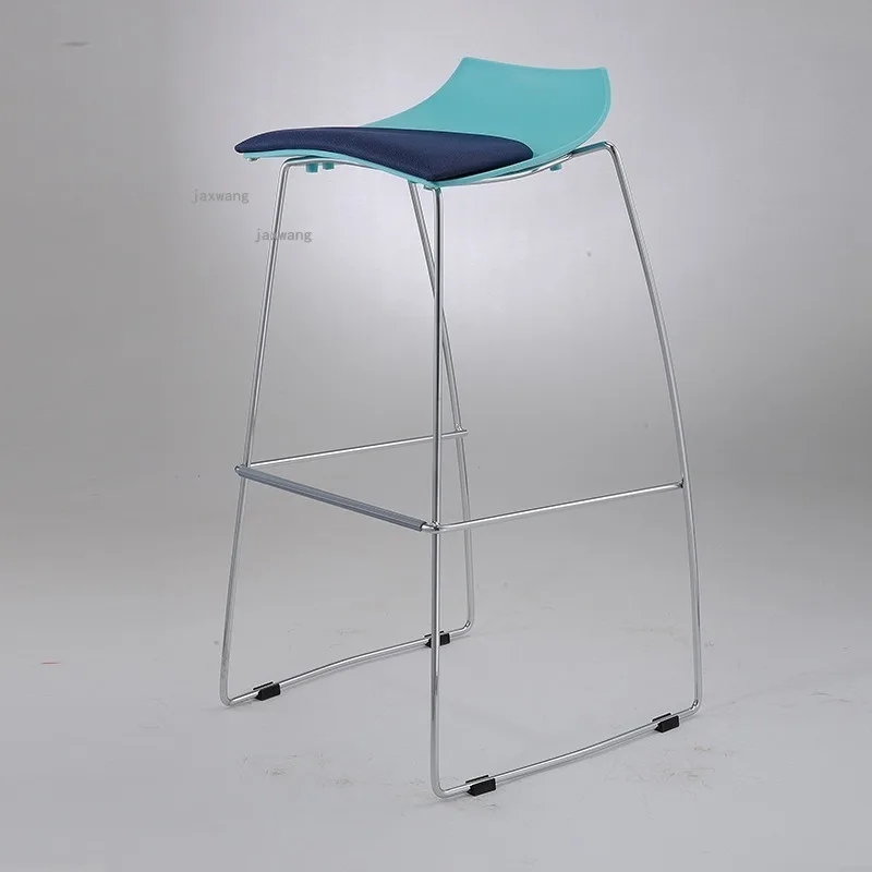 Скандинавский дизайнерский барный стул для магазина одежды из кованого железа