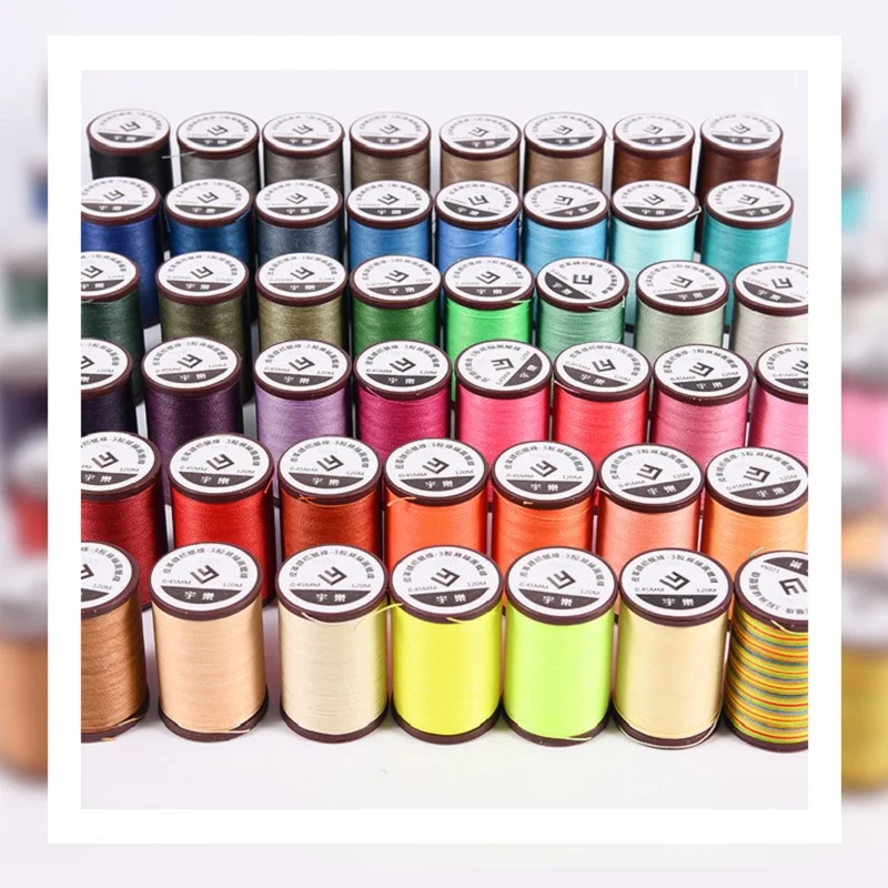 Круглая швейная восковая нить для кожаного браслета 0 65 мм 60 метров | Дом и сад