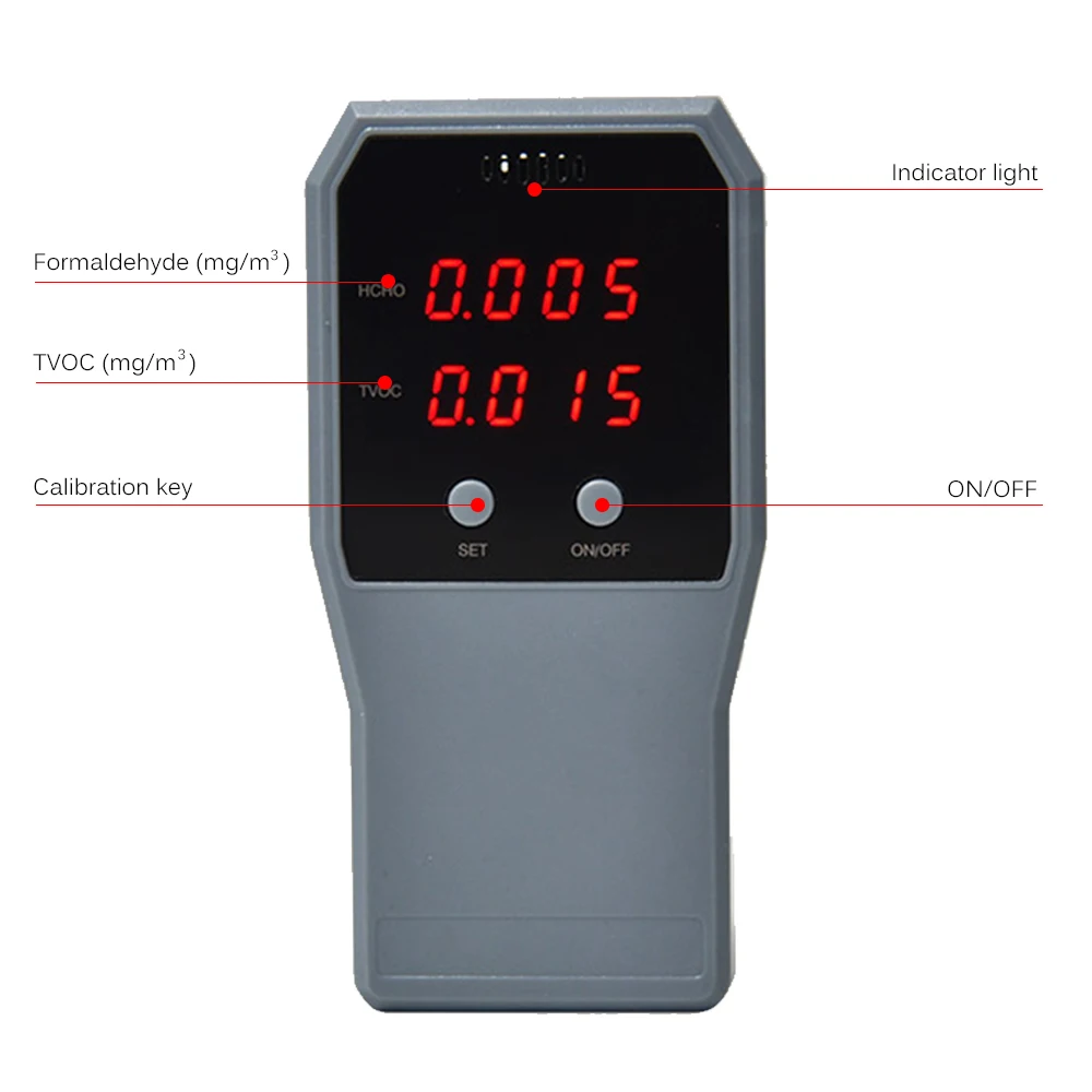Датчик качества воздуха монитор детектор формальдегида загрязнения окружающей