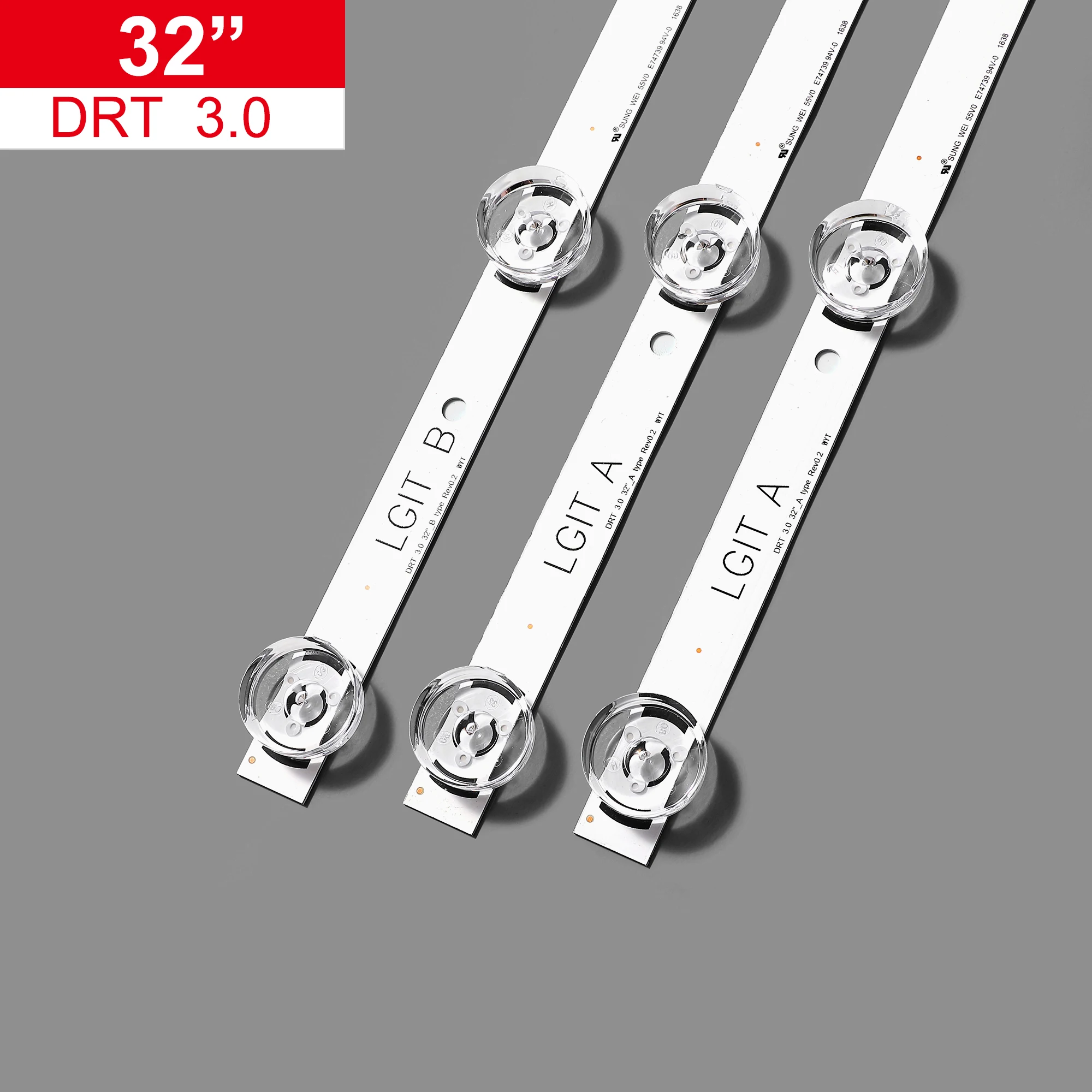 

1set=3PCS LED backlight srtip for LIG 32LB 32LB5700 32LF562V UOT A B 6916L-2223A 2224A WOOREE LIGIT A B 6916L-1974A 1975A 1703A