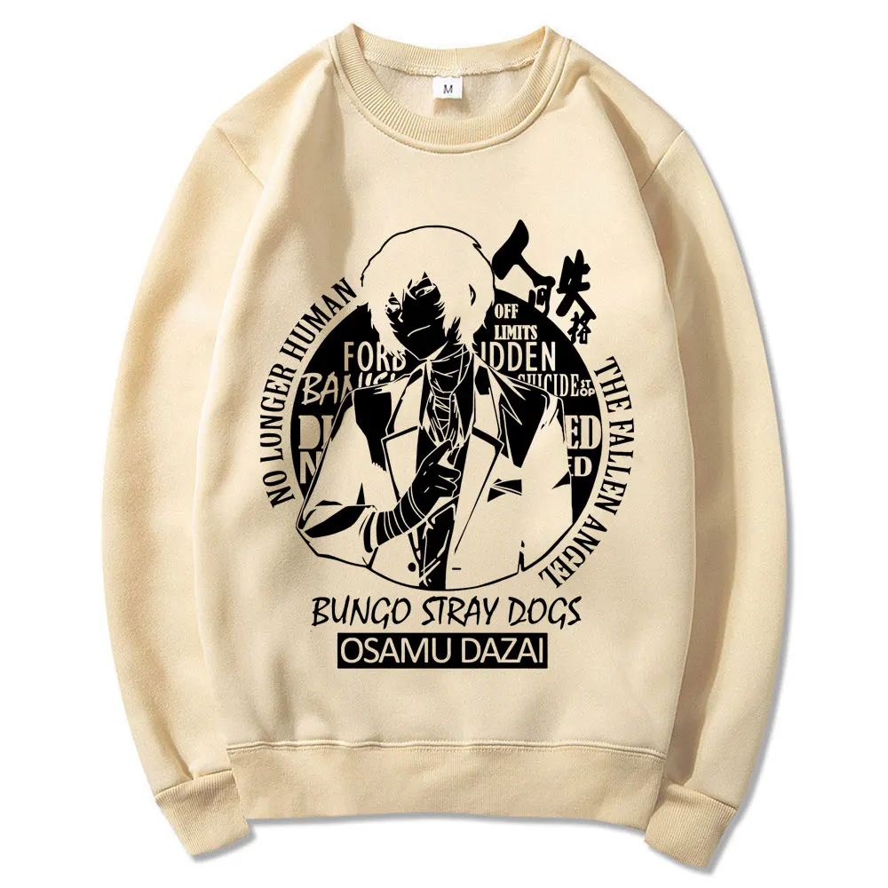 

2021 Japan Chuuya Nakahara Bungo Stray Dog Fashion Retro Long Sleeve Men's Sweatshirt Anime Bsd Dazai Manga Osamu Pullover Tops