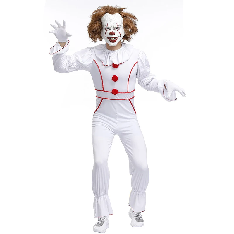 Карнавальный костюм клоуна на Хэллоуин одежда для пар карнавальные вечерние