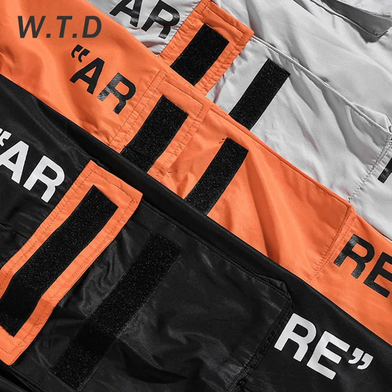 W. T.d японские уличные мужские шаровары с боковыми карманами в стиле хип хоп