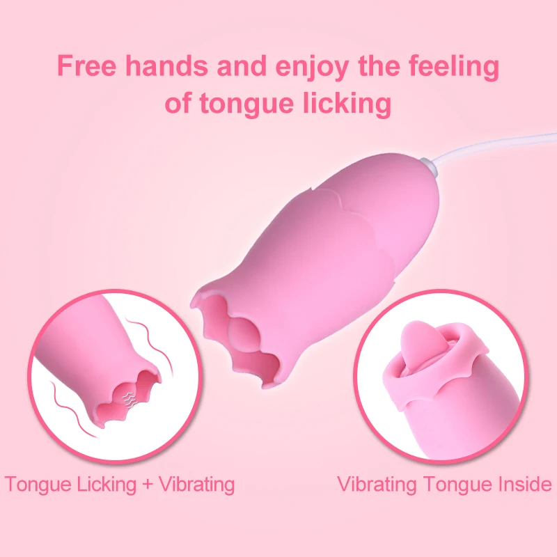 Вибрирующее яйцо для лизания языка секс игрушки женщин USB Перезаряжаемый