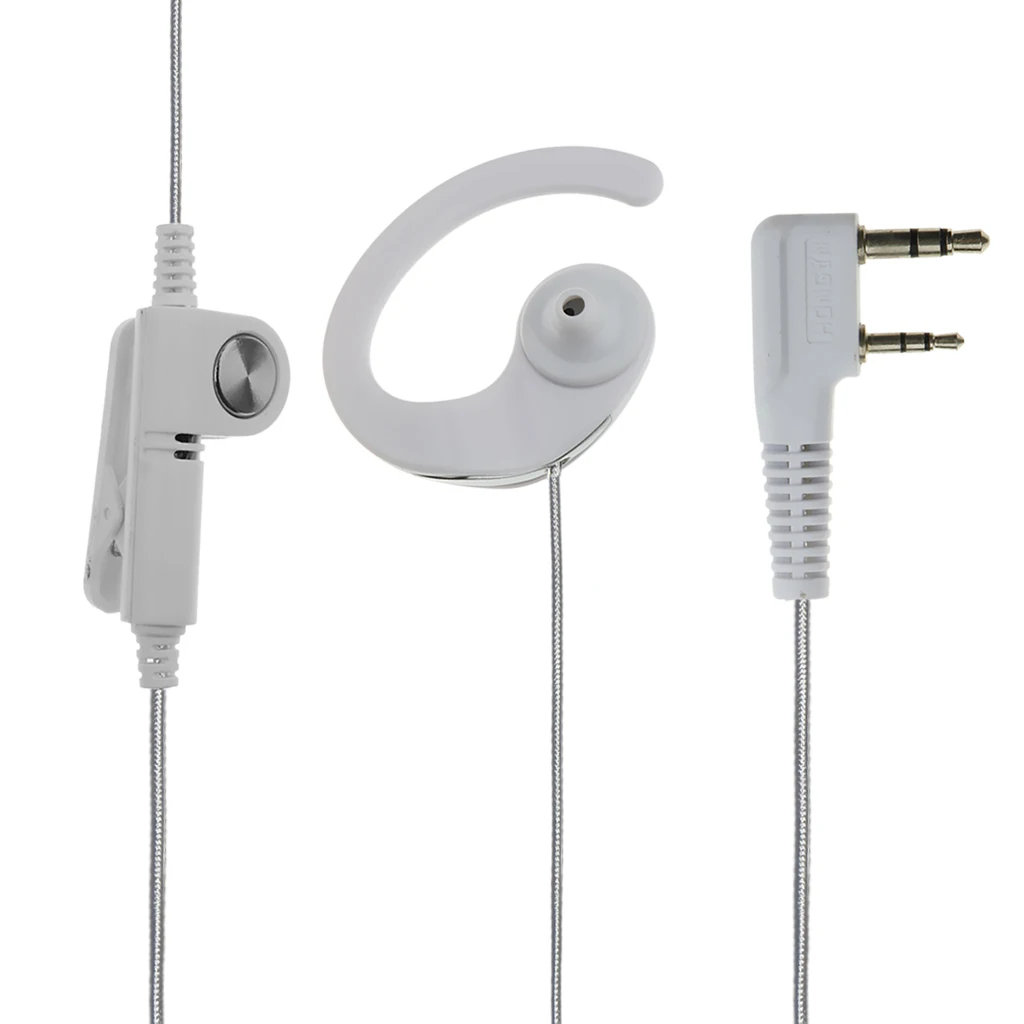 

Portable Two Way Earhook Earphone PTT Clip-on Microphone for Pubs Hotels Restaurants Bar Security
