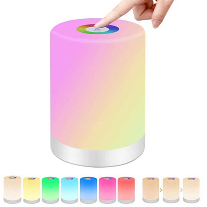 USB неоновая светодиодный ная лампа с сенсорным управлением сменный цвет ночник