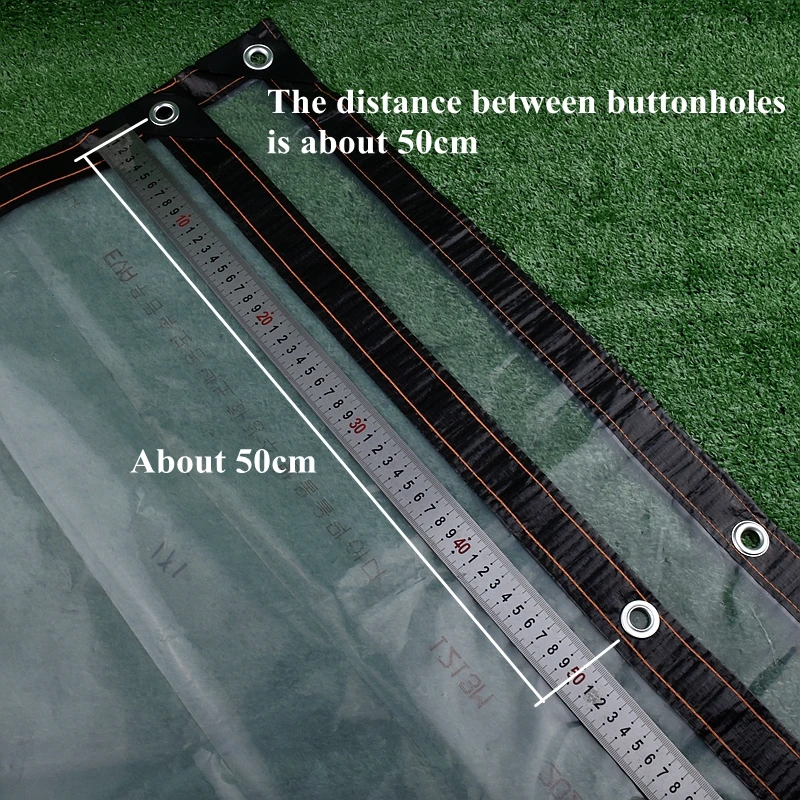 

Custom size 3.2x2.2m, shipping to Israel PE Film Transparent Rainproof Cloth Tarpaulin