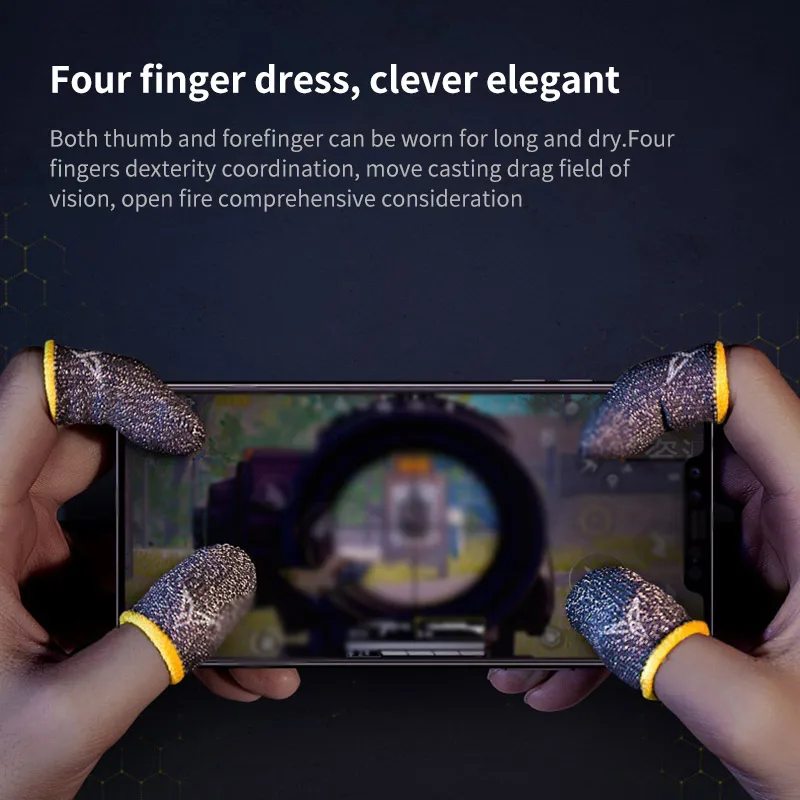1 пара/2 шт перчатки для игр пальцев сенсорных экранов телефонов PUBG игры