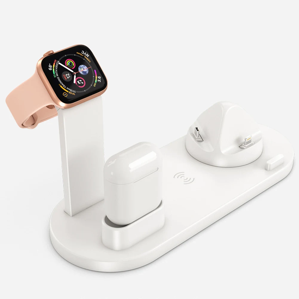 Беспроводное зарядное устройство 3 в 1 док-станция Qi подставка для быстрой
