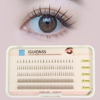 new iguionss 5 rows 170 pcs eyelashes single cluster self grafting fairy lashes type a lashes 6 11mm mixed packaging c curl