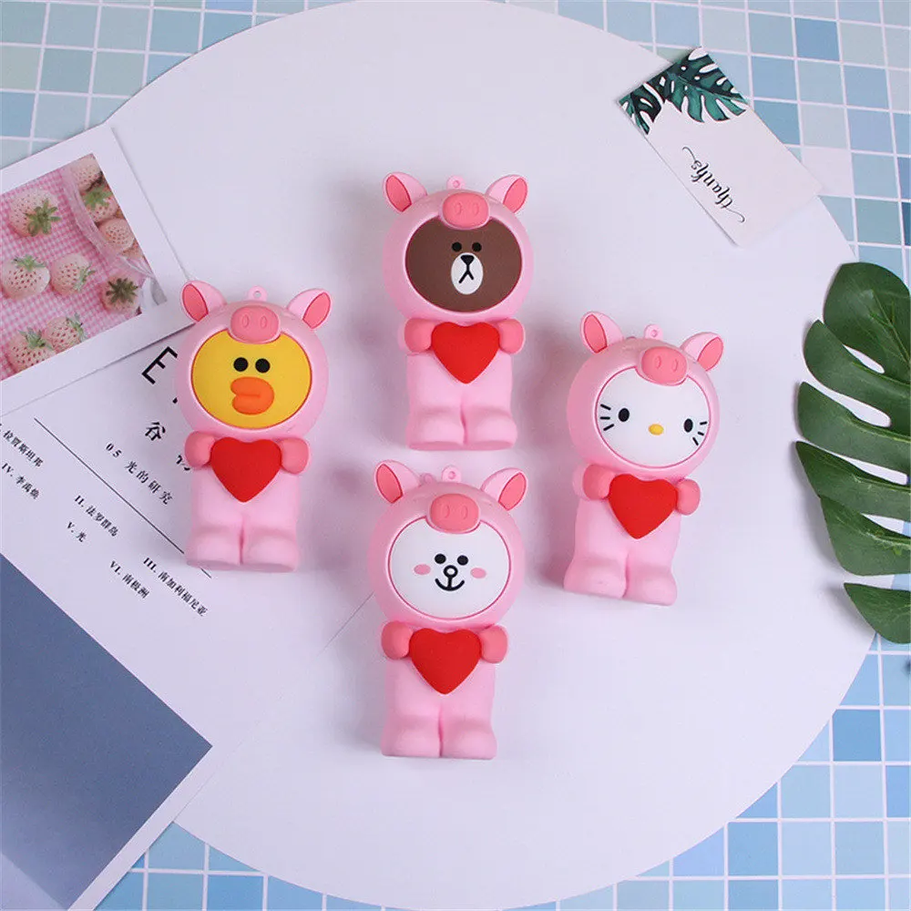 Мини-кошелек с 3D рисунком из силикагеля для монет, милый женский маленький кошелек, сумка для девочек, детский подарок, брелок, сумки, косметичка для хранения